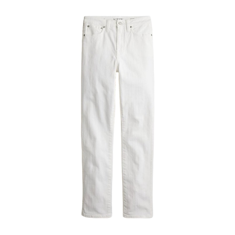 J.Crew Curvy Vintage Slim Straight Jean in White